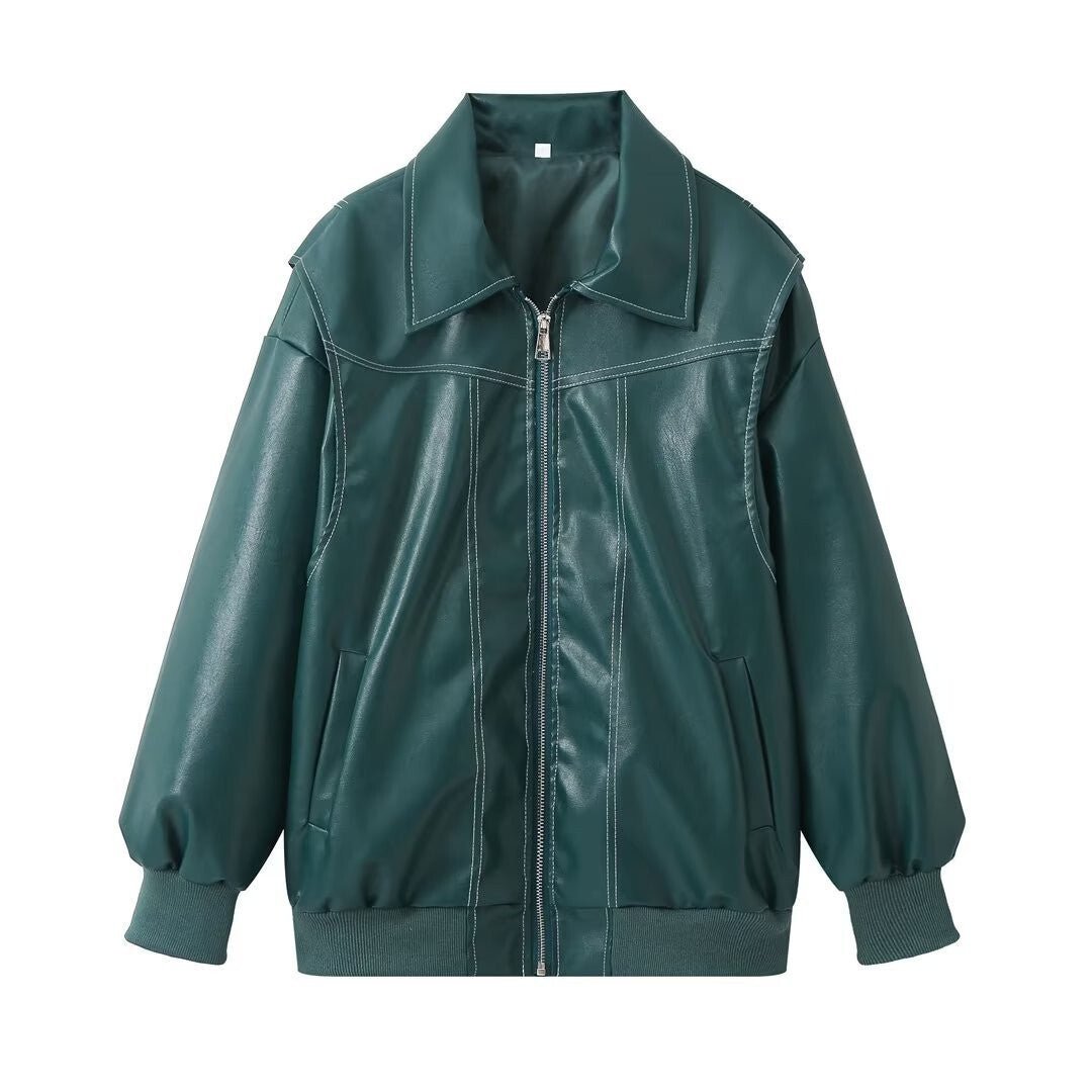Manteau Hiver Femme Surdimensionné en PU Doux – Long, Confortable et Tendance 7