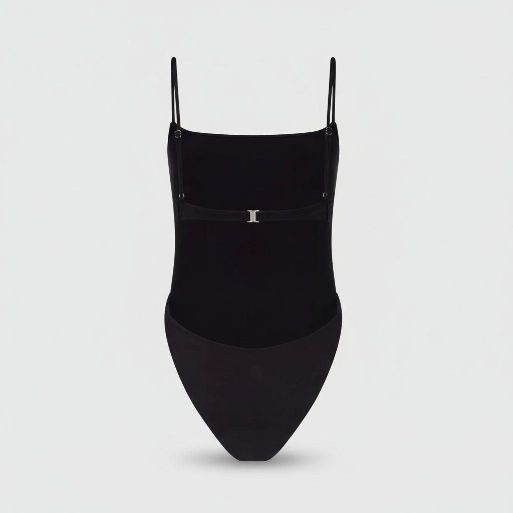 Costume da bagno donna con pantaloni a gamba larga, spalline regolabili, due pezzi
