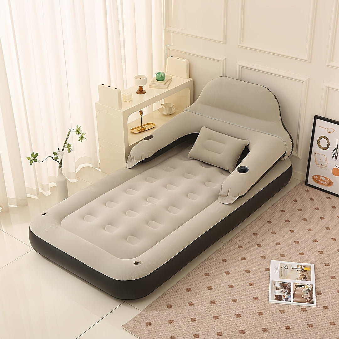Matelas Gonflable avec Pompe Intégrée et Dossier Confortable – AirLuxe 0