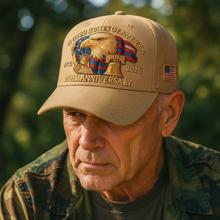 Cappellino da baseball Aquila Patriottica Cappello per veterani del 250º anniversario