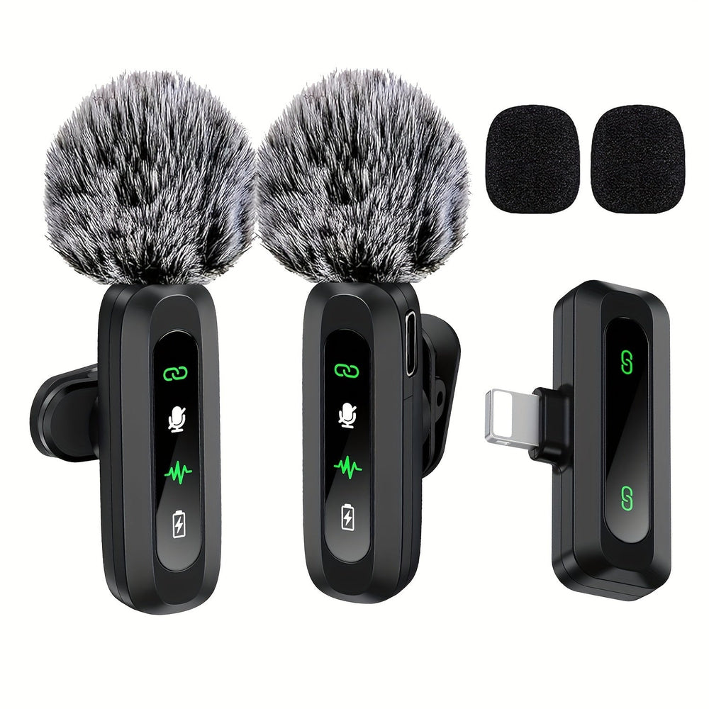 Microphone Cravate Sans Fil USB-C Compact pour Smartphones et Tablettes – Enregistrement Haute Qualité avec Pare-Vent Intégré 1