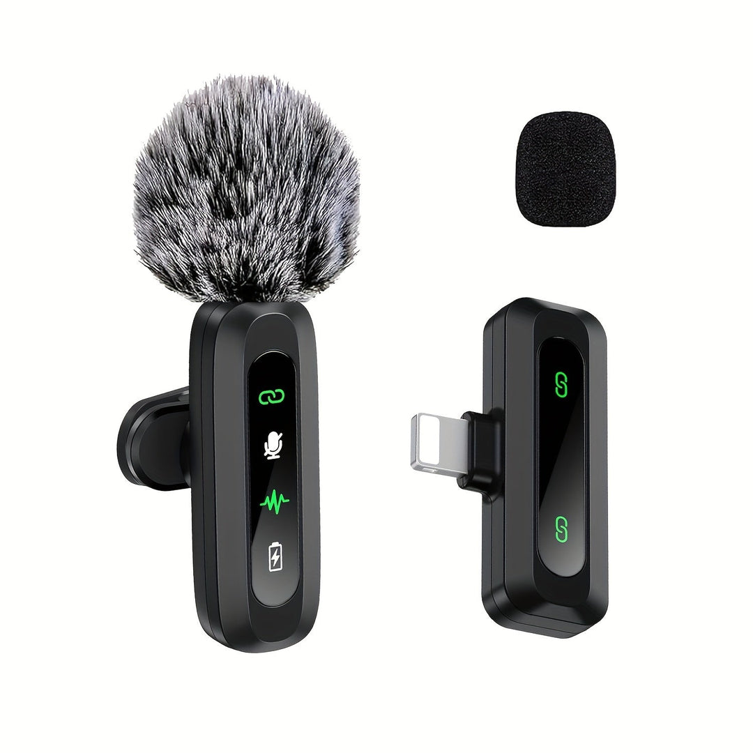 Microphone Cravate Sans Fil USB-C Compact pour Smartphones et Tablettes – Enregistrement Haute Qualité avec Pare-Vent Intégré 6