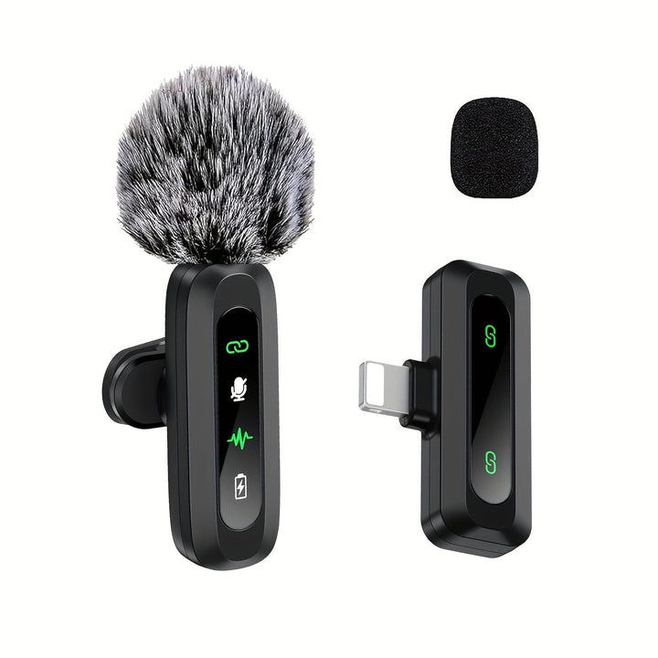 Microphone Cravate Sans Fil USB-C Compact pour Smartphones et Tablettes – Enregistrement Haute Qualité avec Pare-Vent Intégré 6