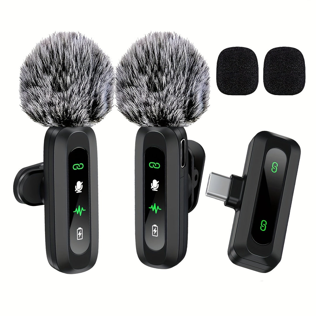 Microphone Cravate Sans Fil USB-C Compact pour Smartphones et Tablettes – Enregistrement Haute Qualité avec Pare-Vent Intégré 7