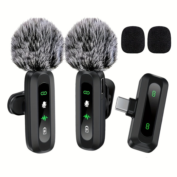 Microphone Cravate Sans Fil USB-C Compact pour Smartphones et Tablettes – Enregistrement Haute Qualité avec Pare-Vent Intégré 7