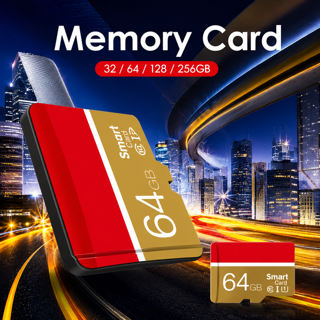 MicroSD Memory Card – High-Speed Class 10, UHS-I U3, MicroSDXC & TF Storage (8GB–256GB)