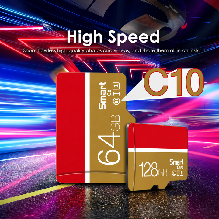 MicroSD Memory Card – High-Speed Class 10, UHS-I U3, MicroSDXC & TF Storage (8GB–256GB)