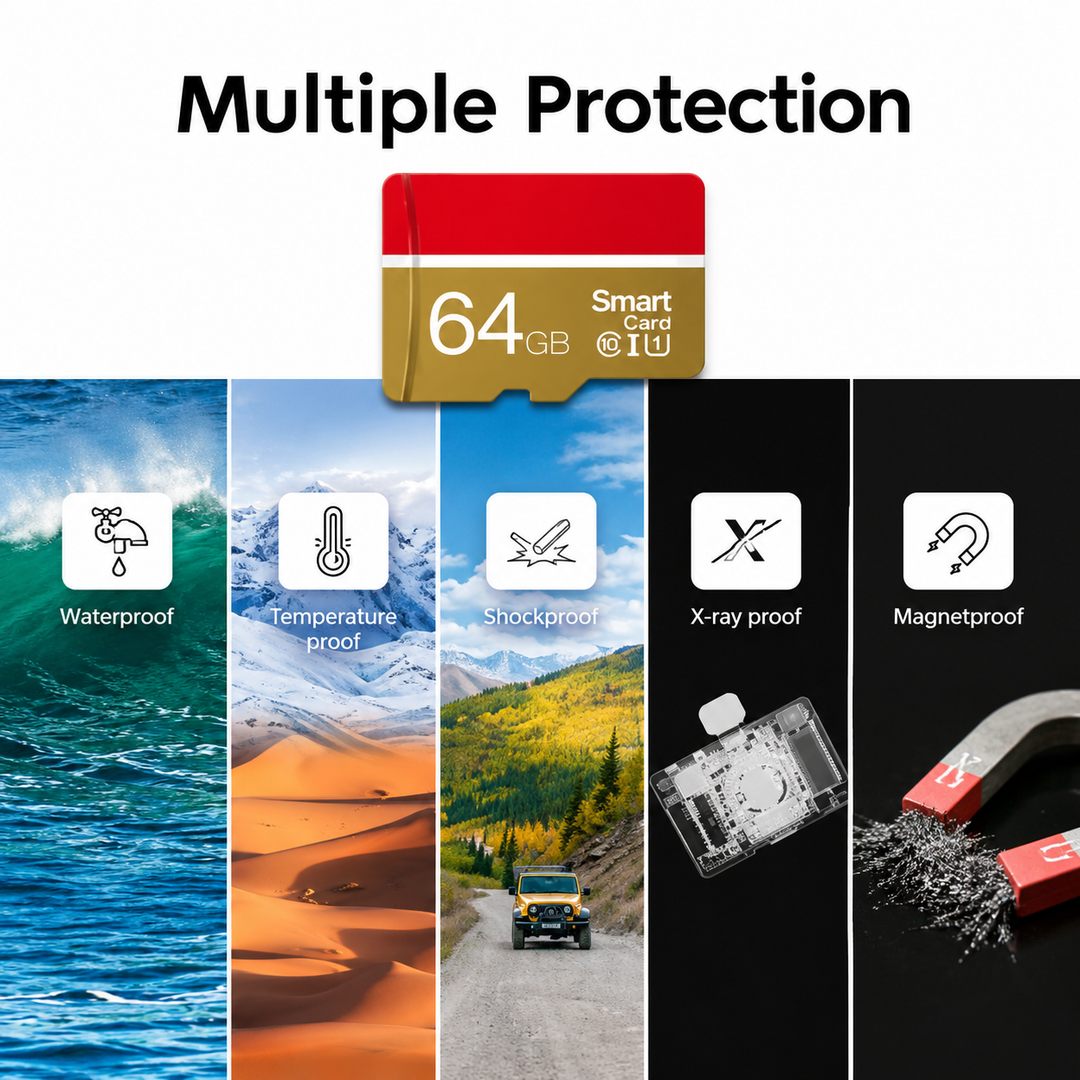 MicroSD Memory Card – High-Speed Class 10, UHS-I U3, MicroSDXC & TF Storage (8GB–256GB)