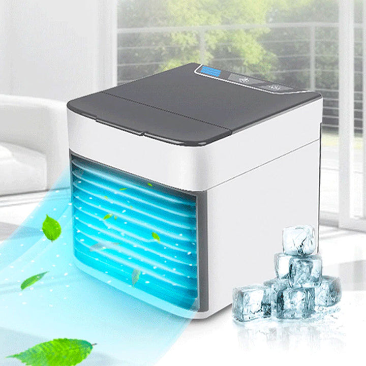 Mini Climatiseur Portable 3-en-1 Silencieux avec Éclairage LED - Refroidissement, Humidification et Purification d'Air 7