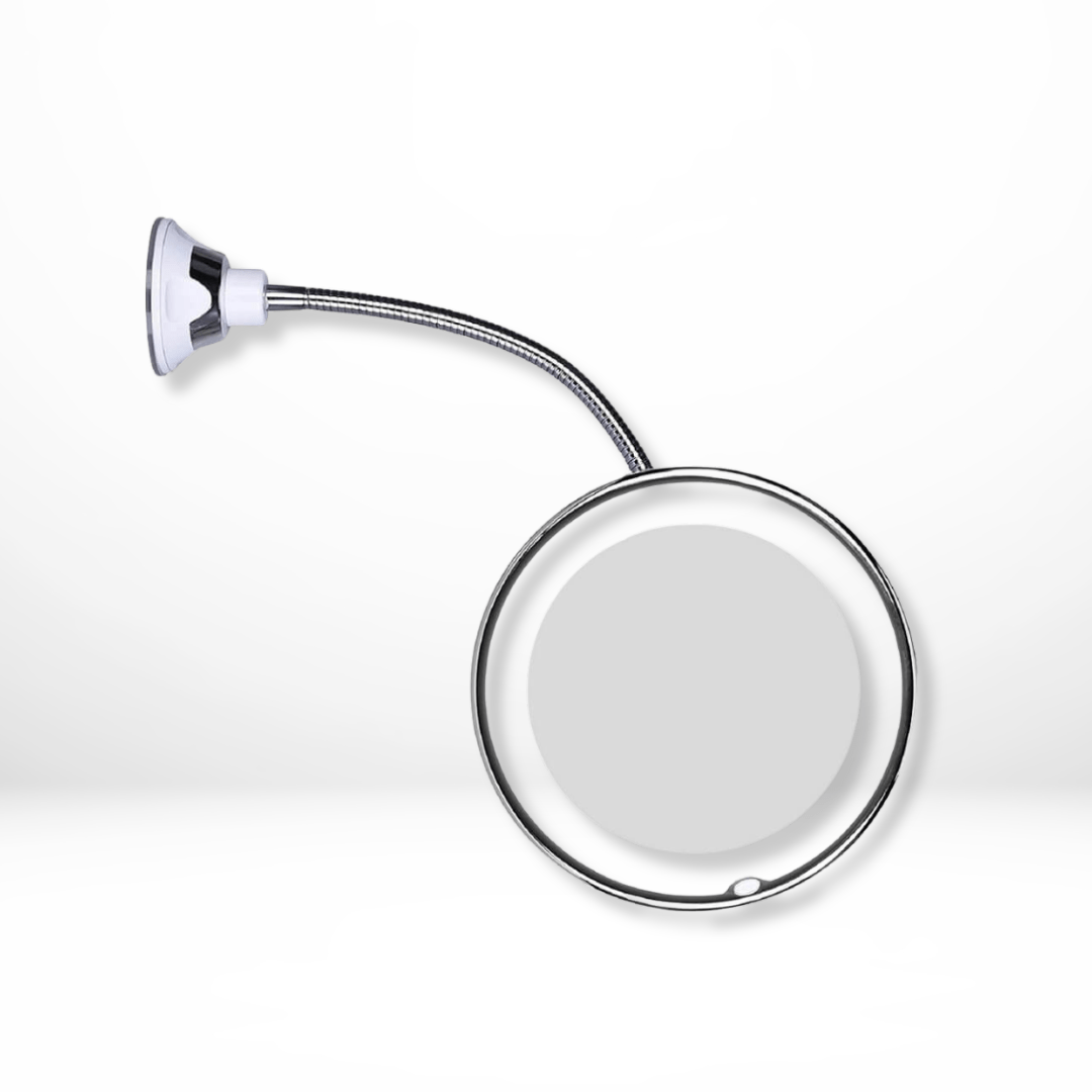 Miroir Coiffeuse Lumineux LED avec Grossissement 10x et Col Flexible pour Maquillage Précis et Éclairage Naturel 0