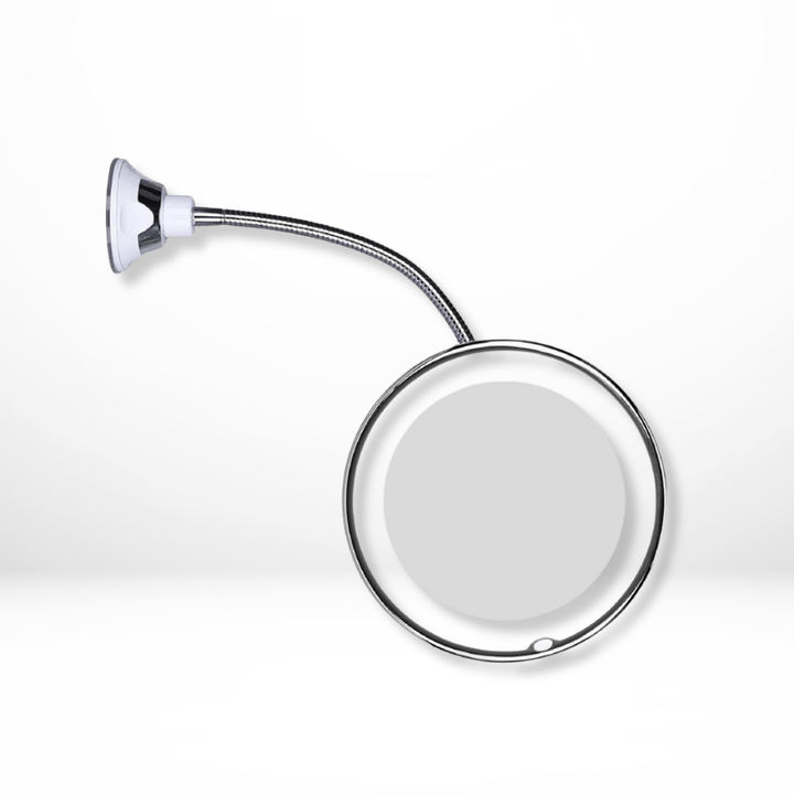 Miroir Coiffeuse Lumineux LED avec Grossissement 10x et Col Flexible pour Maquillage Précis et Éclairage Naturel 0