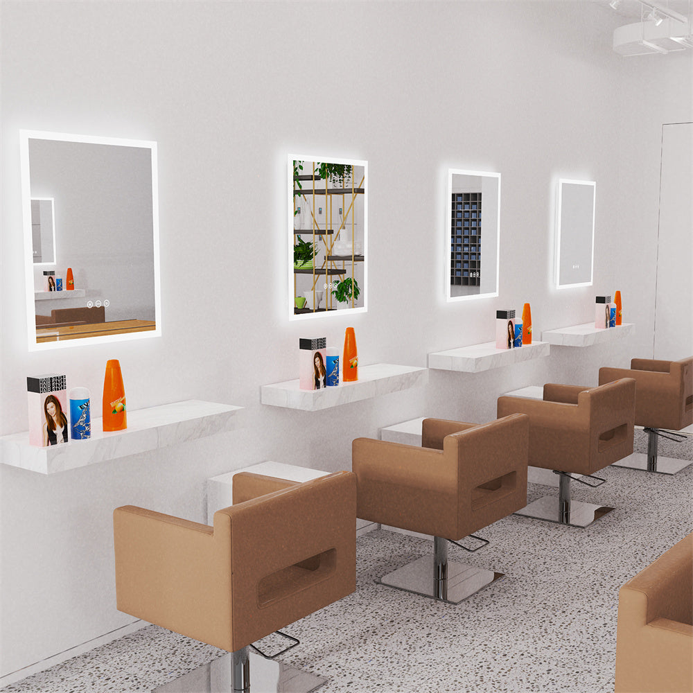 Miroir LED Éclairé avec Écran Tactile et Éclairage Réglable - Design Moderne 3