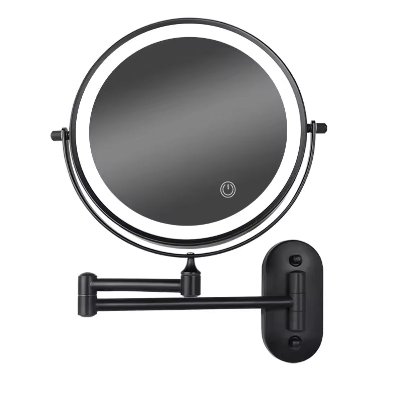 Miroir Maquillage Lumineux LED Rechargeable, Miroir Coiffeuse Portable avec Éclairage Réglable pour un Maquillage Parfait 0