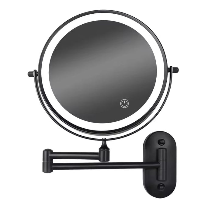 Miroir Maquillage Lumineux LED Rechargeable, Miroir Coiffeuse Portable avec Éclairage Réglable pour un Maquillage Parfait 0