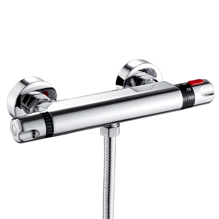 Mitigeur Douche Thermostatique Chromé avec Contrôle de Température – Robinet de Douche Idéal pour Salle de Bain Moderne 2