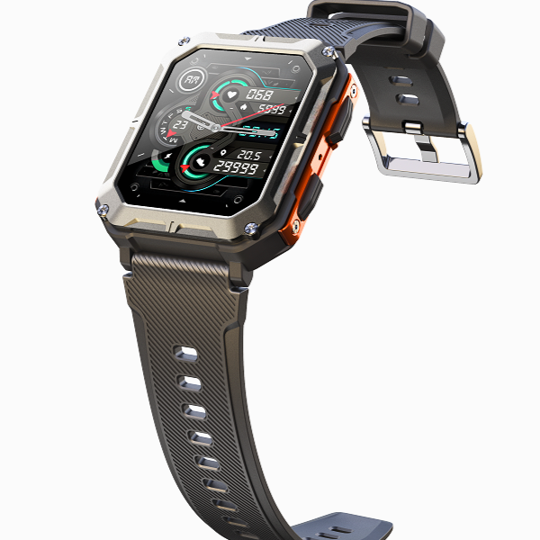 Montre Connectée Homme Robuste en Acier Inoxydable avec Suivi de Fitness et Étanchéité IP68 3