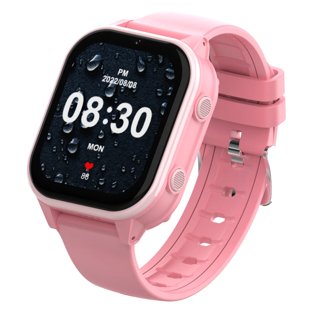 Montre GPS Enfant avec Appel Vidéo, Suivi de Température et Caméra Intégrée – Design Durable en Plastique et Silicone 0