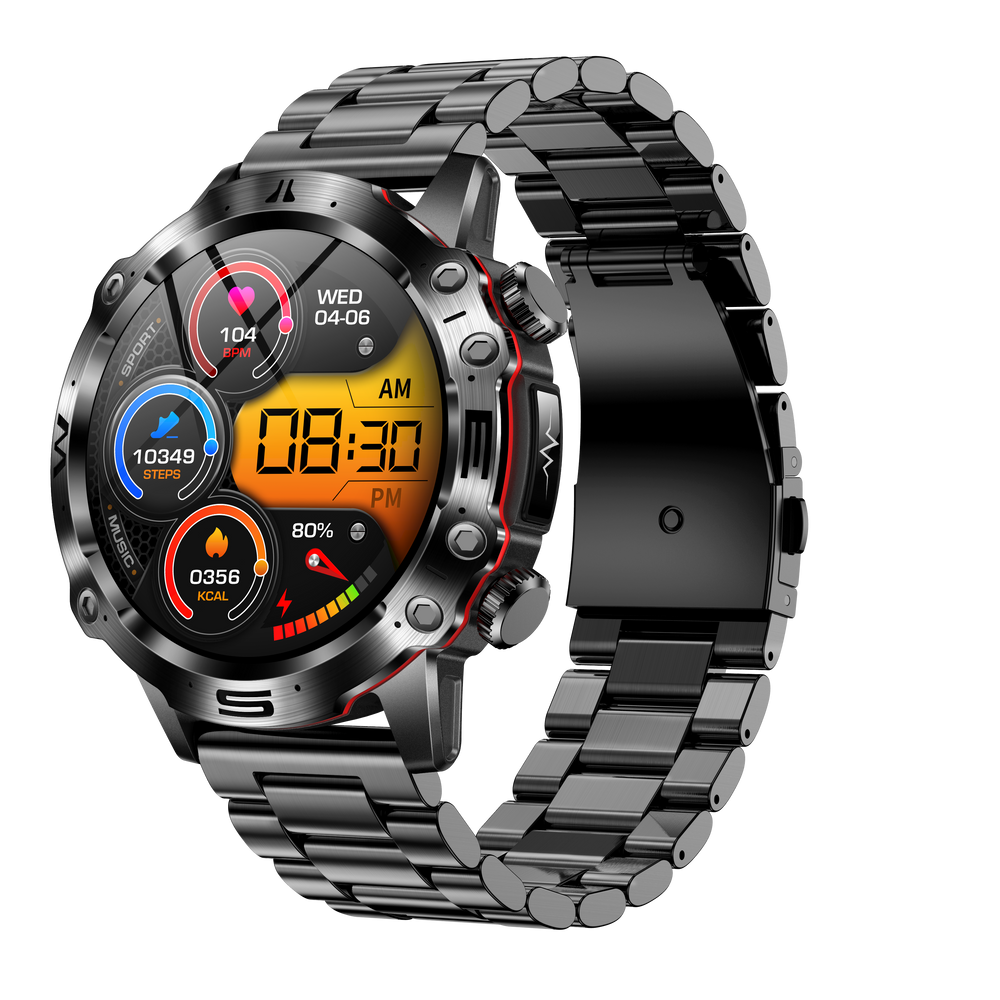 Montre Intelligente de Santé avec ECG et Suivi de Fitness – Écran AMOLED 1,43 1