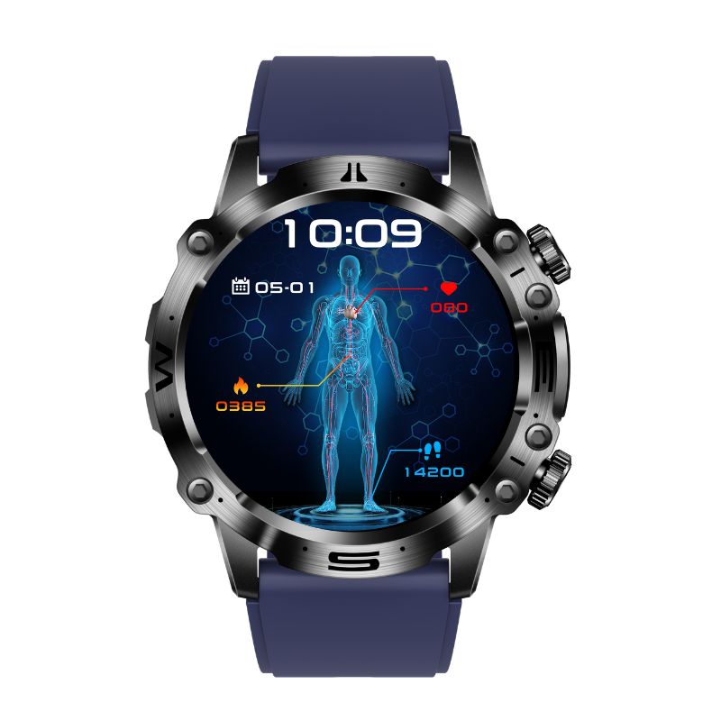 Montre Intelligente de Santé avec ECG et Suivi de Fitness – Écran AMOLED 1,43 9