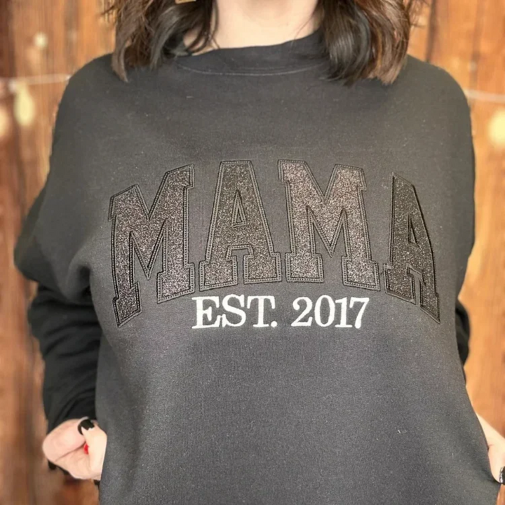 Mother's Day Personalized Sweatshirt Embroidery Gift Warm Love 1