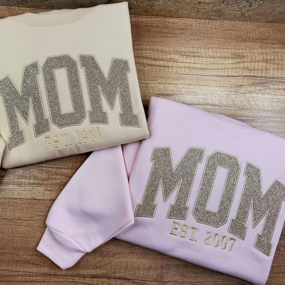 Mother's Day Personalized Sweatshirt Embroidery Gift Warm Love 6