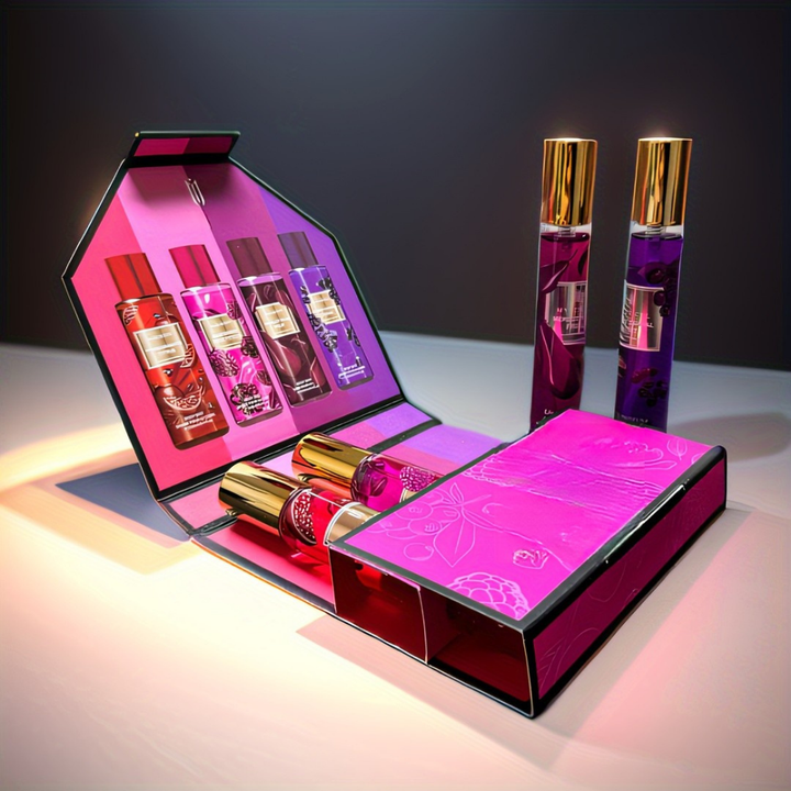 MYSTICAL Damenparfüm-Geschenkset, frisch und fruchtig, unisex, praktisches Reise-Set, langanhaltender Duft, ideal für Muttertag, Valentinstag, Geburtstagsideen, Alltagsparfüm, geeignet für Dates und Geschenke