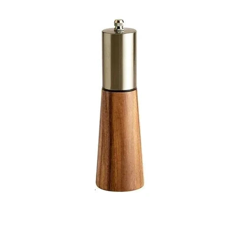 Moulin à Poivre en Bois d'Acacia avec Mécanisme Réglable - Design Élégant et Précis pour Cuisine 0
