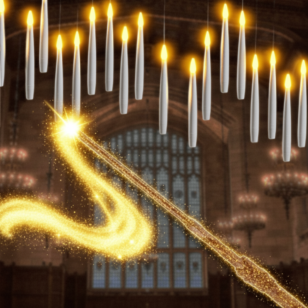 LED Candles Floating Hanging Flameless Warm Light Decor Set