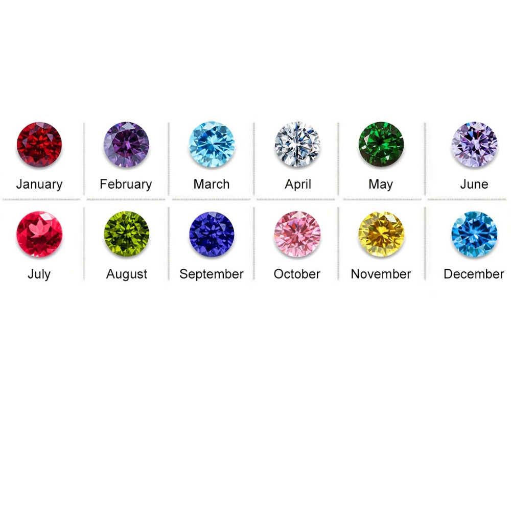 Mother's Day Gift Necklace Birthstone Heart Personalized Jewelry