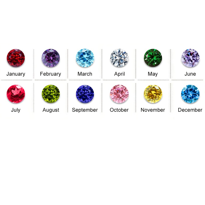 Mother's Day Gift Necklace Birthstone Heart Personalized Jewelry