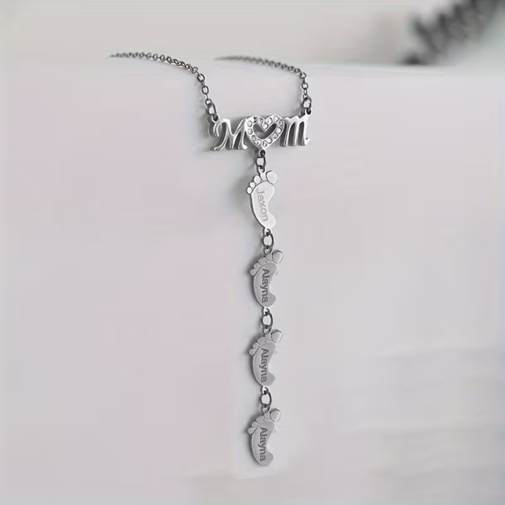 Necklace Mother's Day Gift Mom Pendant Gold CZ Charm Jewelry