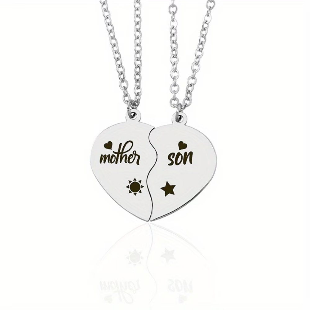 Halskette Muttertagsgeschenk Mutter-Tochter Herz Partner-Set