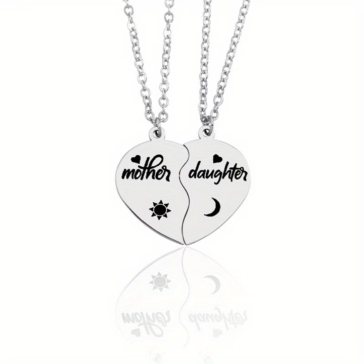 Halskette Muttertagsgeschenk Mutter-Tochter Herz Partner-Set