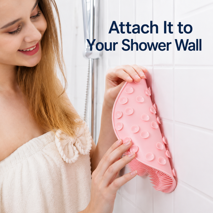 Non-Slip Shower Mat Foot Massager Easy Clean Design