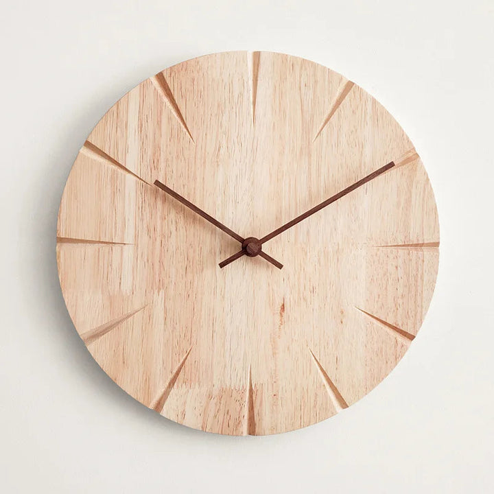NordicNature | Horloge murale en bois massif 0