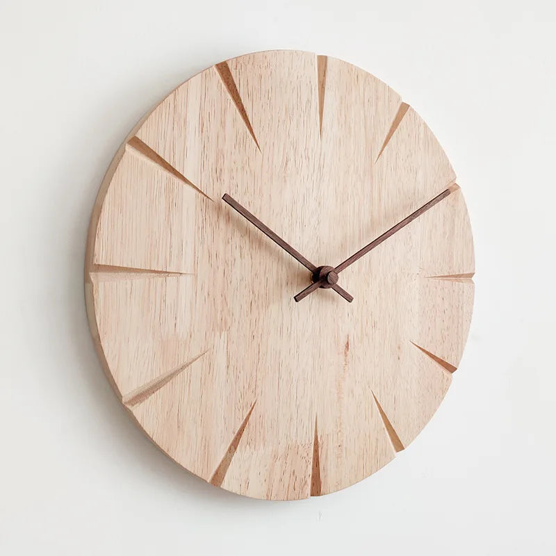 NordicNature | Horloge murale en bois massif 1