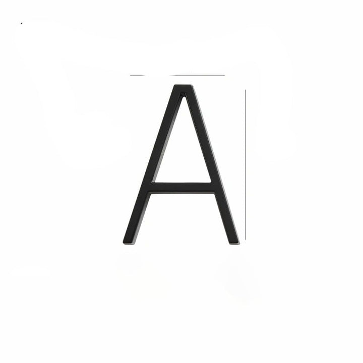 Numéro de Maison Design en Alliage Noir Élégant pour Extérieur – Numéro pour Maison Durable et Moderne 10