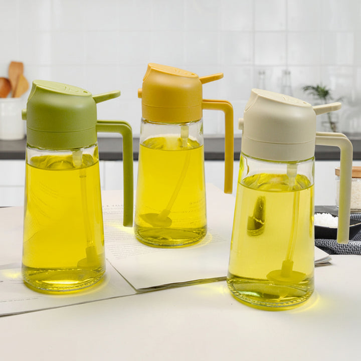 Oil Sprayer Glass Dispenser Bottle Cooking Kitchen Use