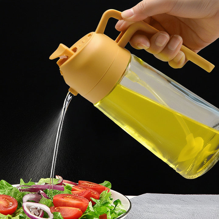 Oil Sprayer Glass Dispenser Bottle Cooking Kitchen Use