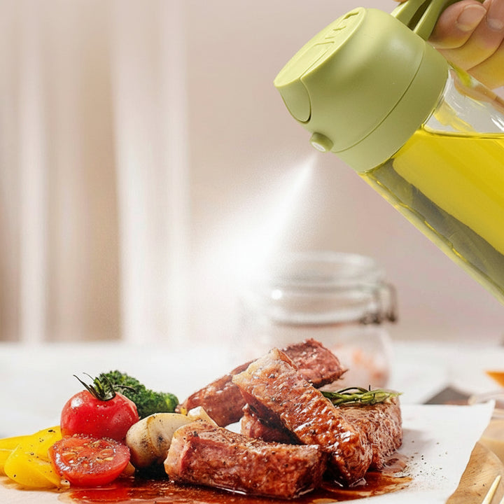 Oil Sprayer Glass Dispenser Bottle Cooking Kitchen Use