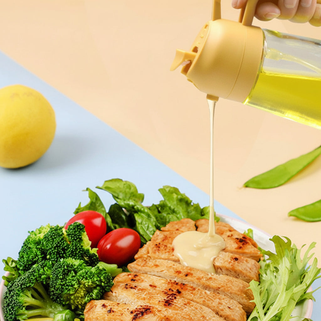 Oil Sprayer Glass Dispenser Bottle Cooking Kitchen Use