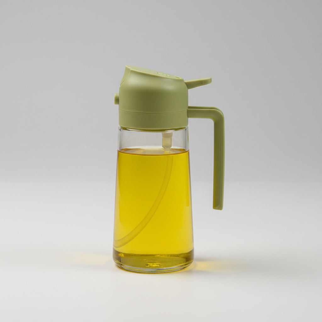 Oil Sprayer Glass Dispenser Bottle Cooking Kitchen Use