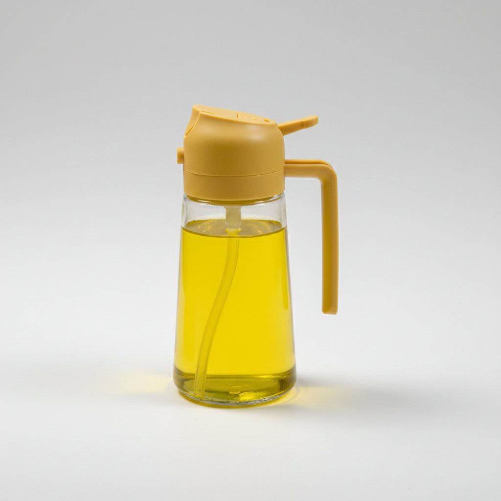 Oil Sprayer Glass Dispenser Bottle Cooking Kitchen Use