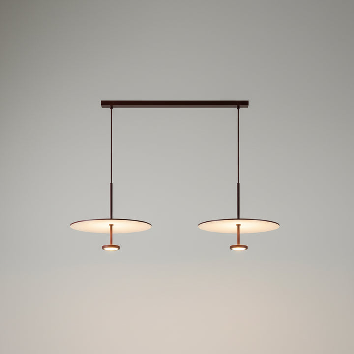 Modern Retro LED Ceiling Light Adjustable Height Dual Lighting Modes