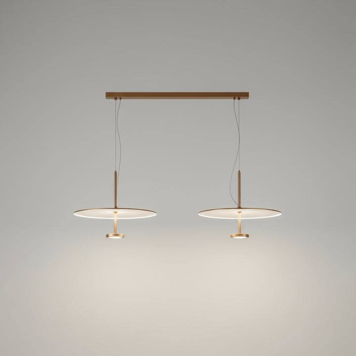 Modern Retro LED Ceiling Light Adjustable Height Dual Lighting Modes