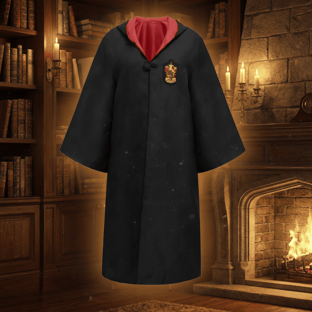 Wizard Costume Cloak Wand Glasses Accessories Kids Adults