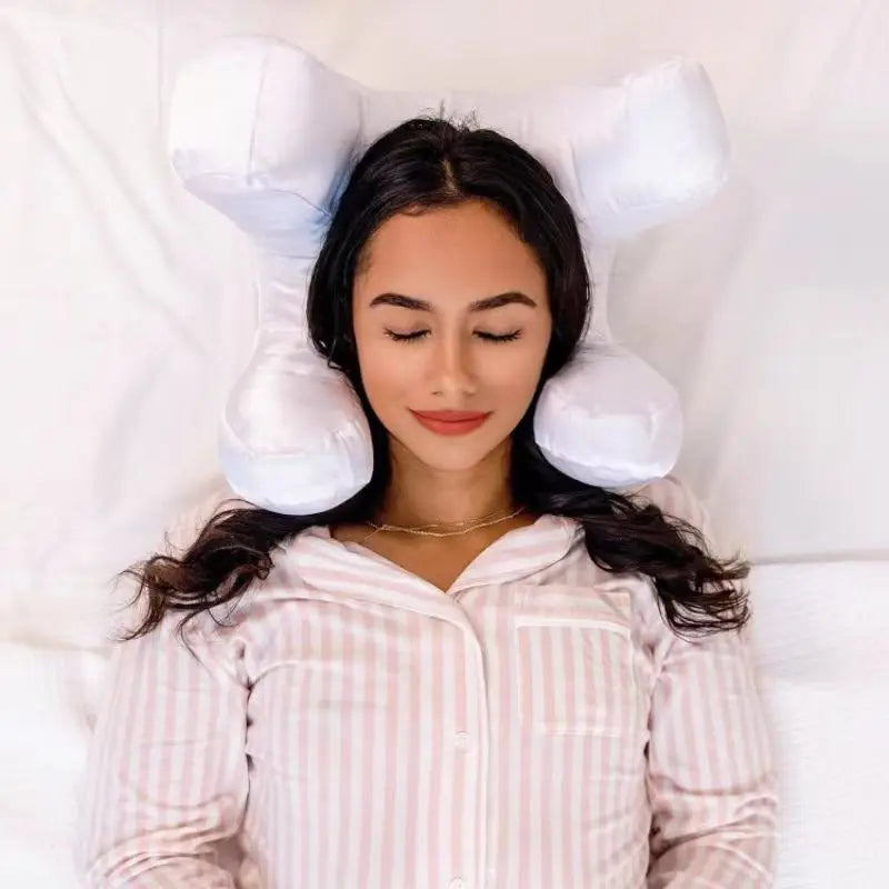 Oreiller Ergonomique Anti-Rides en Soie et Coton – Soutien Optimal pour un Sommeil Réparateur 1