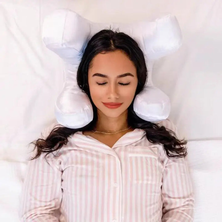 Oreiller Ergonomique Anti-Rides en Soie et Coton – Soutien Optimal pour un Sommeil Réparateur 1