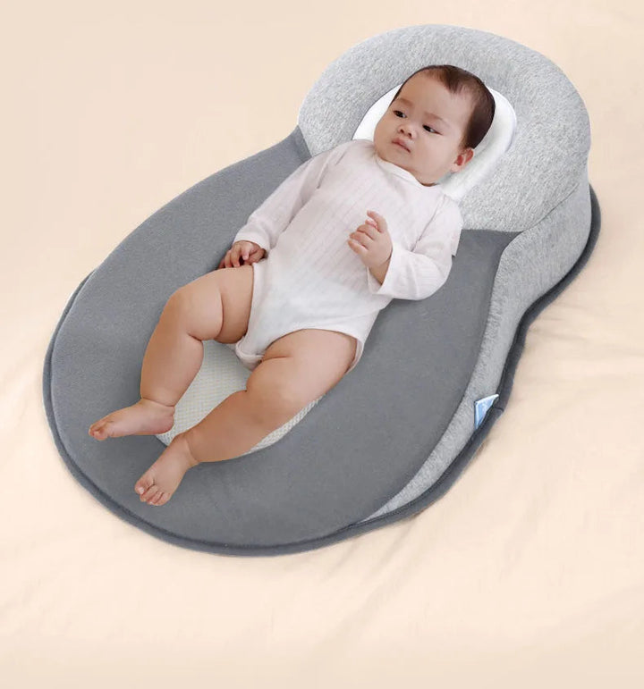 Oreiller Ergonomique pour Bébé en Coton Modal et Maillage 3D – Soutien Optimal pour Nouveau-né, Confort Respirant 1