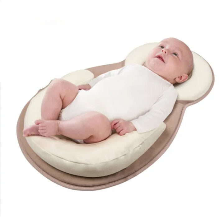 Oreiller Ergonomique pour Bébé en Coton Modal et Maillage 3D – Soutien Optimal pour Nouveau-né, Confort Respirant 4